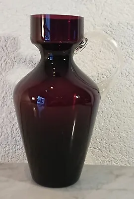 Buy Glass Jug Mug Finland Riihimaen Lasi Oy ? Purple Amethystfarben 455 Lbs • 42.40£