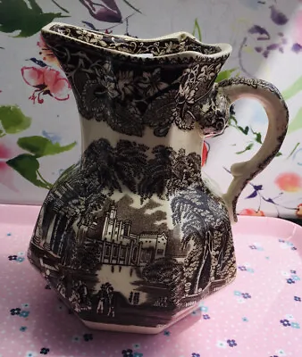 Buy JUG PITCHER ANTIQUE MASONS VISTA CHINA TRANSFER WARE 1920’s SEPIA COLLECTABLE • 39.99£