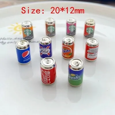 Buy 10Pcs Dolls House Miniatures 1:12 Scale Cola Can Beer Drinks Coffee Canned Party • 5.63£