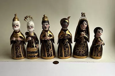 Buy Tonala Mexican Folk Art Pottery Clay Hand Painted Nativity Set - 6 Pieces • 33.11£