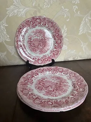 Buy Alfred Meakin 'Romance' - 3 Side Plates - Hand Engraved -Staffordshire, England • 15£