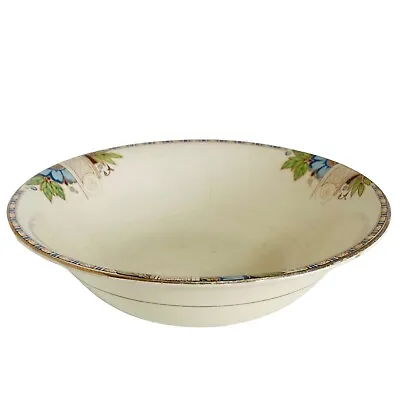 Buy Vintage Crownford Burslem Serving Bowl Art Deco Bone China Floral Large 9  • 9.99£