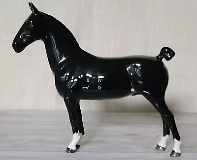 Buy Beswick Rare Black Gloss Hackney Horse 'Black Magic Of Nork' Model No. 1361 • 119.99£