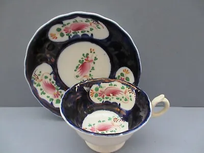 Buy *antique Stafordshire Gaudy Welsh Tea Cup And Saucer [82] • 17.50£