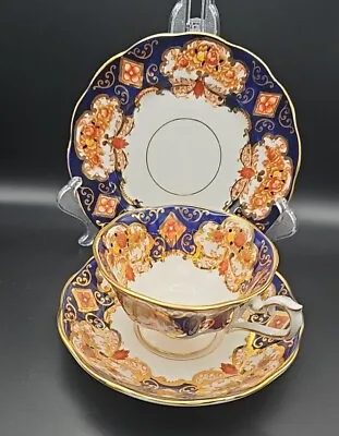 Buy Vintage Royal Albert Heirloom Avon Shape Gold Rim Tea Cup Saucer Plate Trio  • 35£