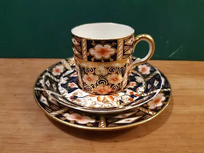 Buy A Vintage Royal Crown Derby Imari 2451 Coffee Trio - 1st • 12£