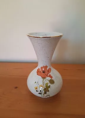 Buy Kernewek Floral Poppy Patterned Pottery Vase - Great Conditon • 5.49£