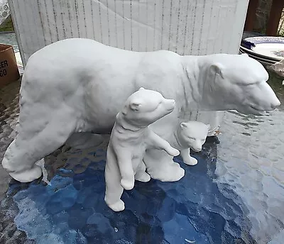 Buy Large Kaiser Germany Polar Bear Cubs Figurine 7013 • 71.15£