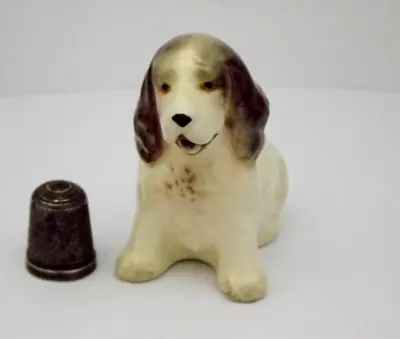 Buy Really Cute Hand Painted Vintage Branksome Pottery Cocker Spaniel Dog Figurine • 9.99£