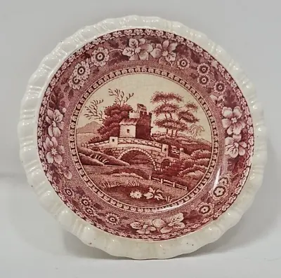 Buy Tiny Vintage Dish Copeland Spode's Tower Red Pink  2.5  Old Mark Veteran Owned • 14.25£