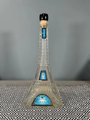Buy Vintage French Cognac Decanter Glass Eiffel Tower Design Limited Edition • 32£