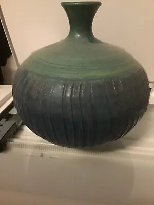Buy ART POTTERY -reminiscent Stig Lindberg-styled Ceramic Vase Swedish School Type? • 273.74£