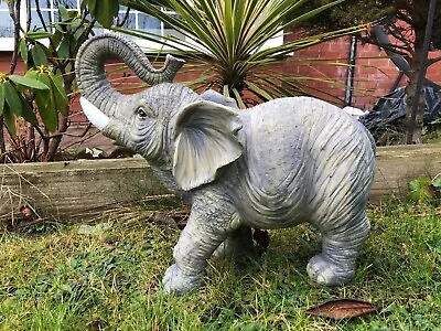 Buy Large Resin Elephant Wild Safari Animal Vivid Arts Gard E2A Garden Ornament • 49.95£