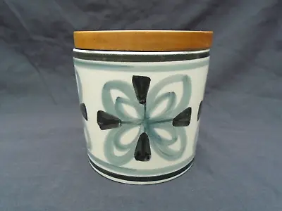 Buy Vintage Cinque Ports Pottery Rye Lidded Storage Jar / Canister. Atomic Motifs • 9.95£