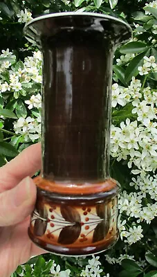 Buy Lovely 1960s/70s Vintage Hand-painted Floral Pattern  Jersey Pottery Vase • 12£