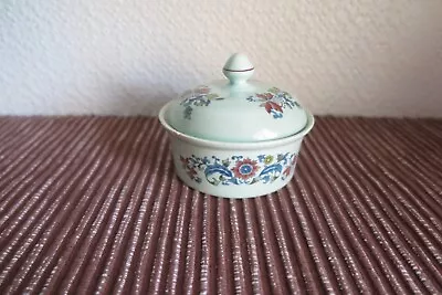 Buy Wedgwood Adams - Calyx Ware - Amazing Pale Tourquoise Lidded Pot With Finial • 5.99£