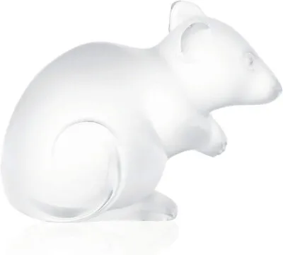 Buy Lalique Crystal Mouse Sculpture Clear Crystal Ref 1068000 Brand New • 129£