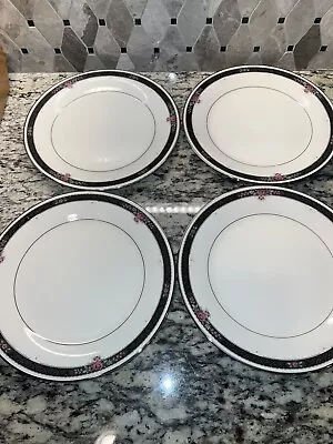 Buy Noritake Ivory China Etienne #7260 Dinner Plate Set Of  4 Excellent • 28.45£