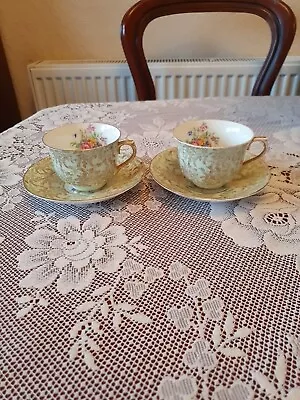Buy EIDENGERS Derby Bone China Tea Cups And Saucers, Guilded • 15£