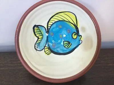 Buy VINTAGE 1990s Rare WENDY BINKS Australia Hand Painted Pottery Bowl Reef Fish • 19.99£
