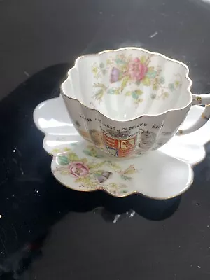 Buy The Foley China Commemorative Queen's 60th Anniversary Tea Cup And Saucer • 5£