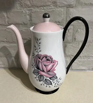 Buy Queen Anne Bone China Fair Lady Pattern Coffee Pot 22cm In Height Including Lid • 15£