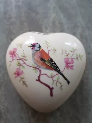 Buy Vintage Royal Worcester ‘Palissy’ Heart Shaped Lidded Trinket/Pill Box • 0.99£