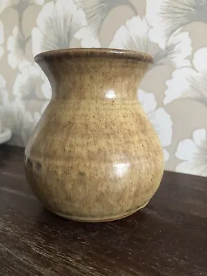 Buy Vintage Prinknash Pottery Mottled Brown Vase • 10£