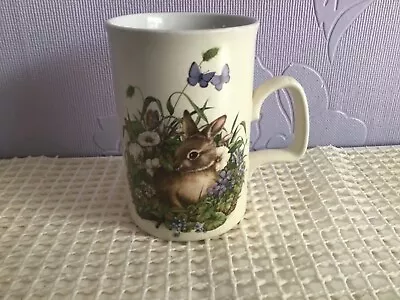 Buy Ashdale Pottery England Coffee Mug Rabbit Bunny Flowers  Design • 12.99£