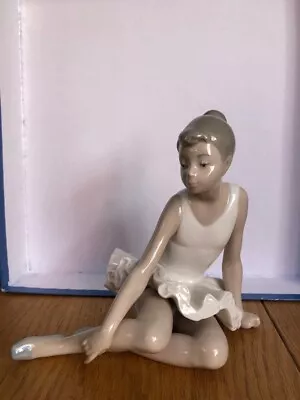 Buy Nao Lladro Seated Ballerina Figurine Approx. 16cm X 15 X 12 • 25£