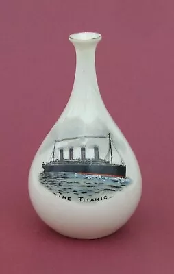 Buy Carlton Ware Titanic  Disaster Small Vase 1912 -  10 Cm. High  A/f • 2.99£