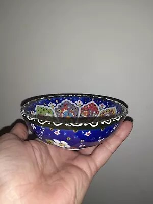 Buy Vintage KUTAHYA Turkey Ceramic Hand Painted Bowl Collectable  • 30£