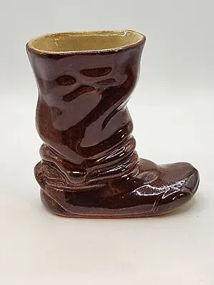 Buy Pottery Boot Brown Glaze • 13.98£