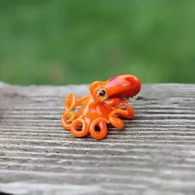 Buy Marine Mollusk Octopus Glass Figurine Resin Ornament Cute Statue  Table • 5.57£