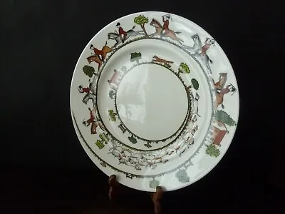 Buy Crown Staffordshire Hunting Scene Horse 23cm Plate Dish Bone China Porcelain • 29£