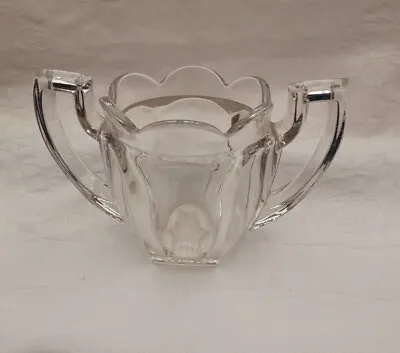 Buy Vintage Chippendale Davidson Pressed Glass Double Handled Bowl • 10£