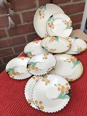 Buy Burleigh Ware Art Deco Zenith Meadowland Plates & Saucers Mixed Lot  10 Total • 15£