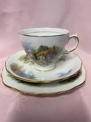 Buy Royal Vale Bone China Made In England Country Cottage Garden Tea Trio ✅ 1137 • 19.99£
