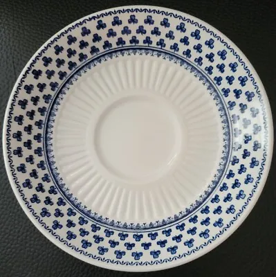 Buy Set Of 4 Adams China Brentwood Saucers Only Blue Clover • 20.78£