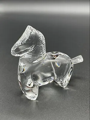 Buy 3 3/4” Crystal Baccarat Trojan Horse Paperweight Figurine - Made For Gump’s • 47.94£