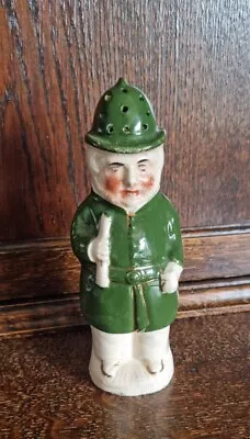 Buy Antique Staffordshire Green Ceramic Pepper/Pounce Pot Policeman Figure Rare  • 44£