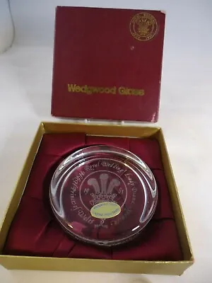 Buy Wedgwood Paperweight Charles & Diana Royal Wedding 1981 Boxed Glass Hand Made • 18.99£