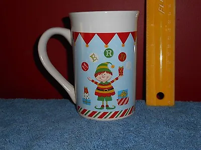 Buy Vintage CHRISTMAS ELF Coffee Mug ROYAL NORFOLK Microwave Safe MERRY CHRISTMAS • 17.02£
