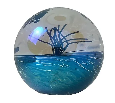 Buy Rare Glasform John Ditchfield Hidden Seabed Purple/Blue Paperweight Signed • 90£