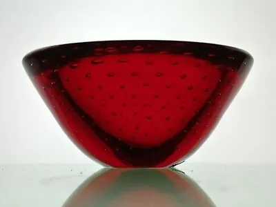 Buy Fratelli Toso, Vintage Murano Italian Controlled Bubble Art Glass Bowl | Label  • 17.99£