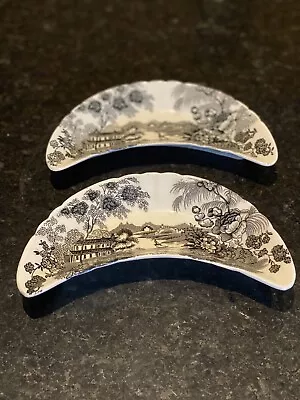 Buy Royal Staffordshire  Tonquin  Set Of 2 Bone China Dishes By Clarice Cliff • 5£