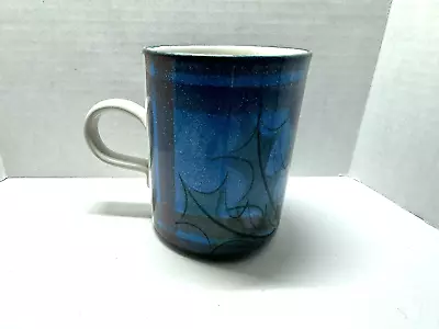 Buy Tain Pottery Scottish Tartan Thistle Blue Oak Leaf Mug Coffee Scotland • 14.17£