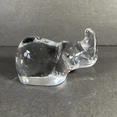 Buy Orrefors Sweden Crystal Rhino Figurine Paperweight Signed  • 17.26£