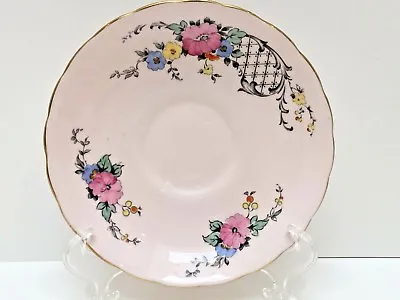 Buy Tuscan REPLACEMENT PINK SAUCER With Raised Dots & Spring Flowers England • 5.07£