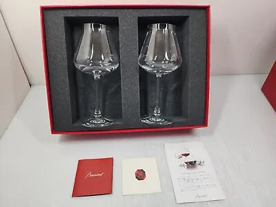 Buy Baccarat Chateau Baccarat Pair Wine Glasses With Box NEW • 212.17£